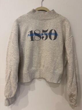 American Express 1850 Light Gray Crewneck Sweatshirt